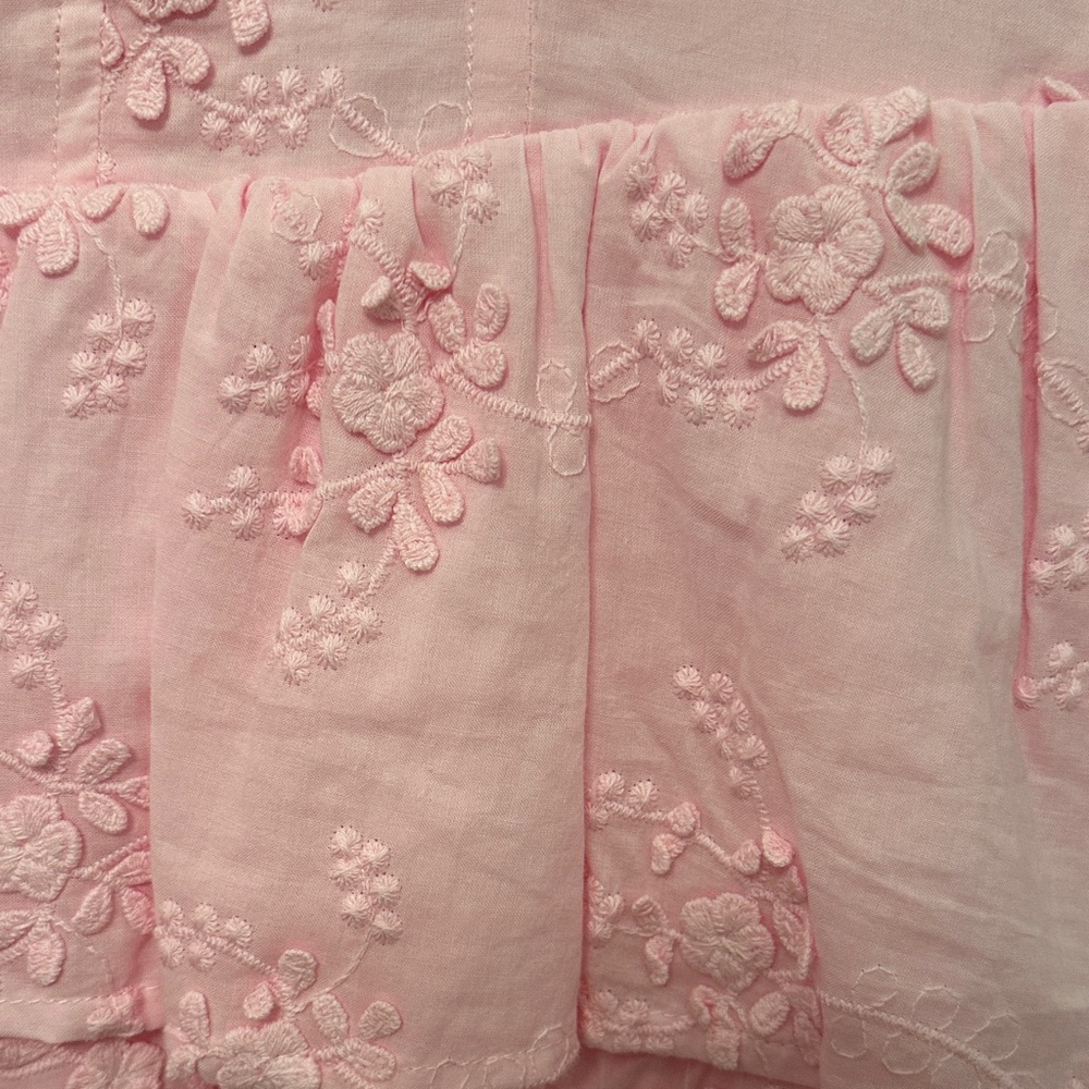Gianni Bini Pink Floral Embroidered Dress girls youth size 10 - Picture 2 of 7